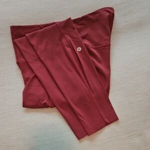 Lululemon Athletica Red Performance Leggings